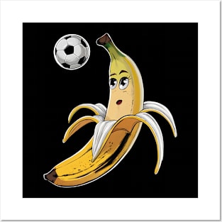 Banana hit soccer! Summer vibes Posters and Art